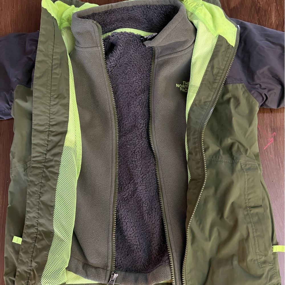 North Face Boys Small DryVent & Fleece Coat